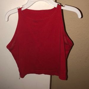 American apparel crop top red Size s